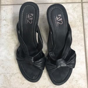 Black Aerosole Sandals with Heel
